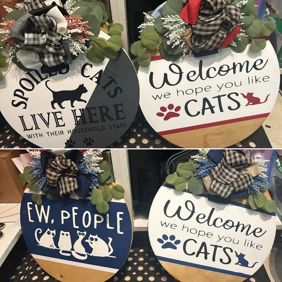 Cat Sign Toe Beans Cat Cafe Eat, Drink, Adopt, Repeat