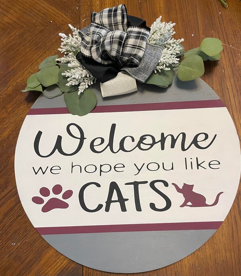 Cat Sign Toe Beans Cat Cafe Eat, Drink, Adopt, Repeat