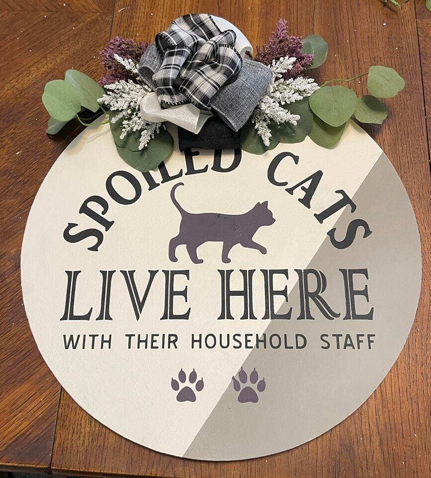 Cat Sign Toe Beans Cat Cafe Eat, Drink, Adopt, Repeat